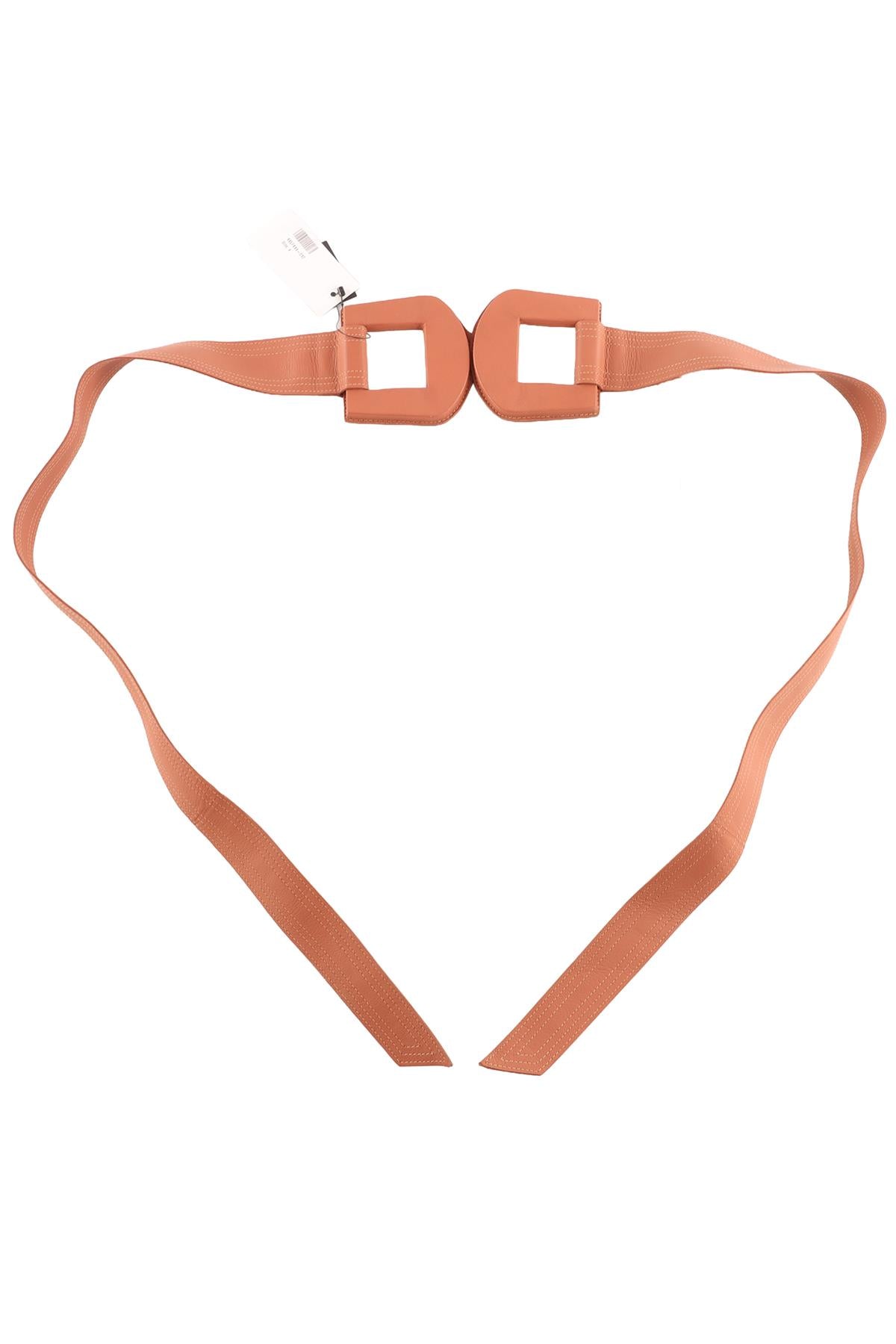 JOHANNA ORTIZ TAN LEATHER WAIST BELT US 4 UK 12