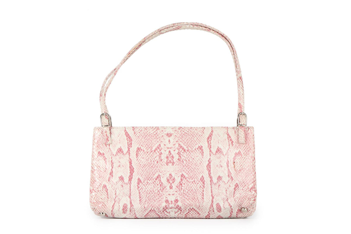 JIMMY CHOO PINK NUBUCK CLUTCH