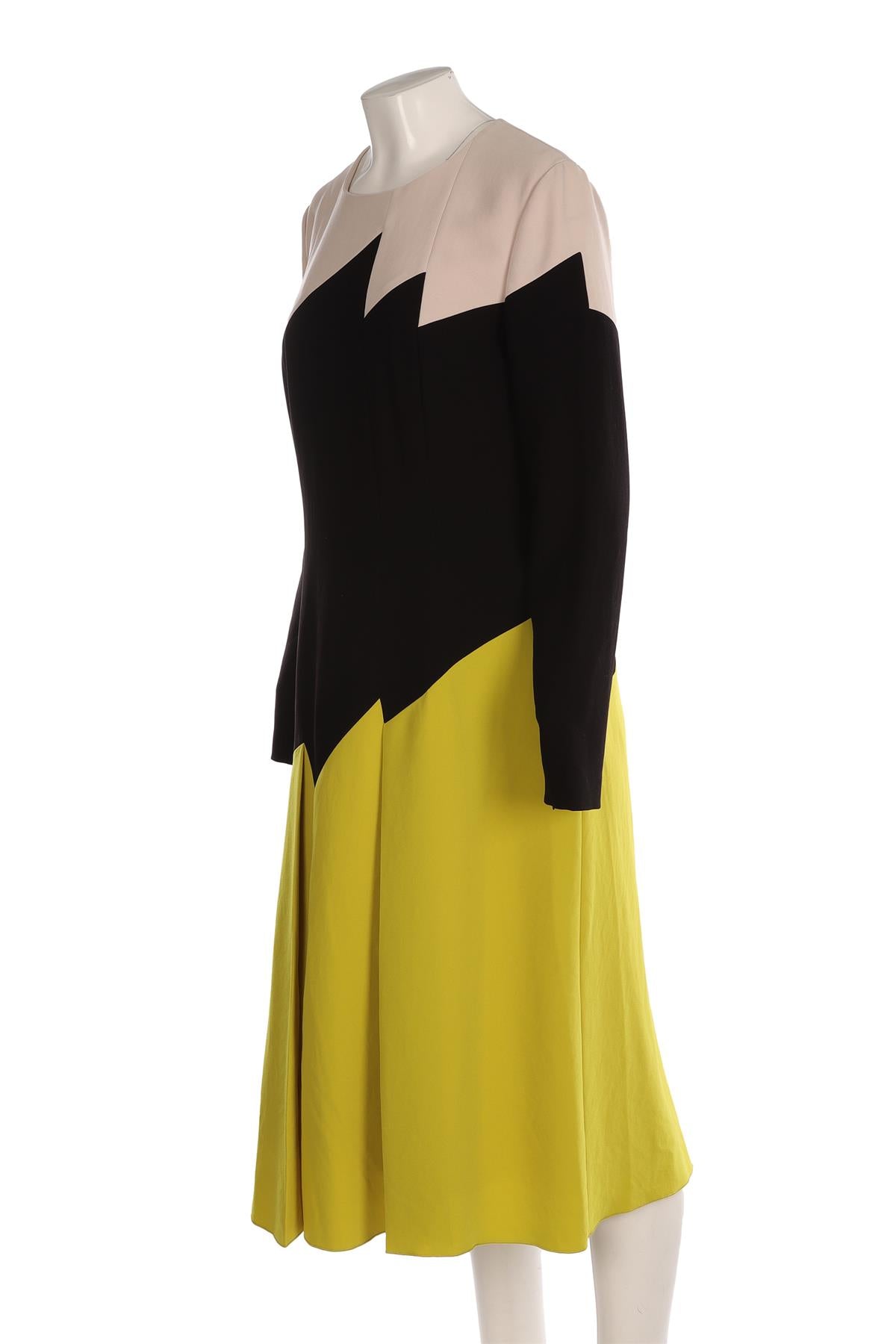 BOTTEGA VENETA MULTI CREPE MIDI DRESS IT 46 UK 14