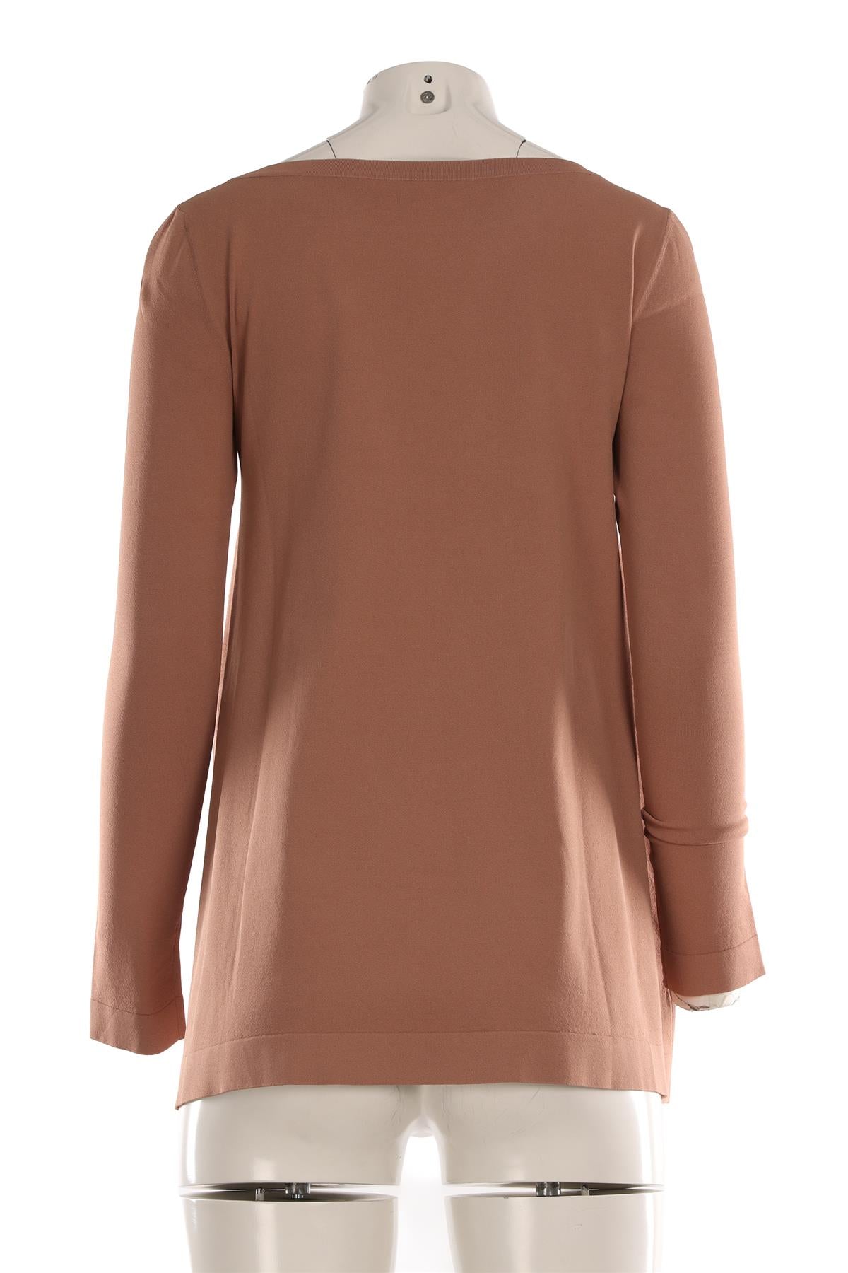 ALAÏA BEIGE KNIT TOP FR 38 UK 10