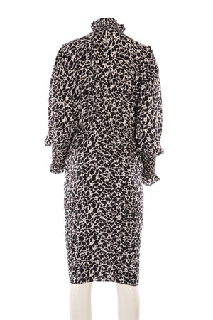 ISABEL MARANT ÉTOILE BLACK CREPE MIDI DRESS FR 40