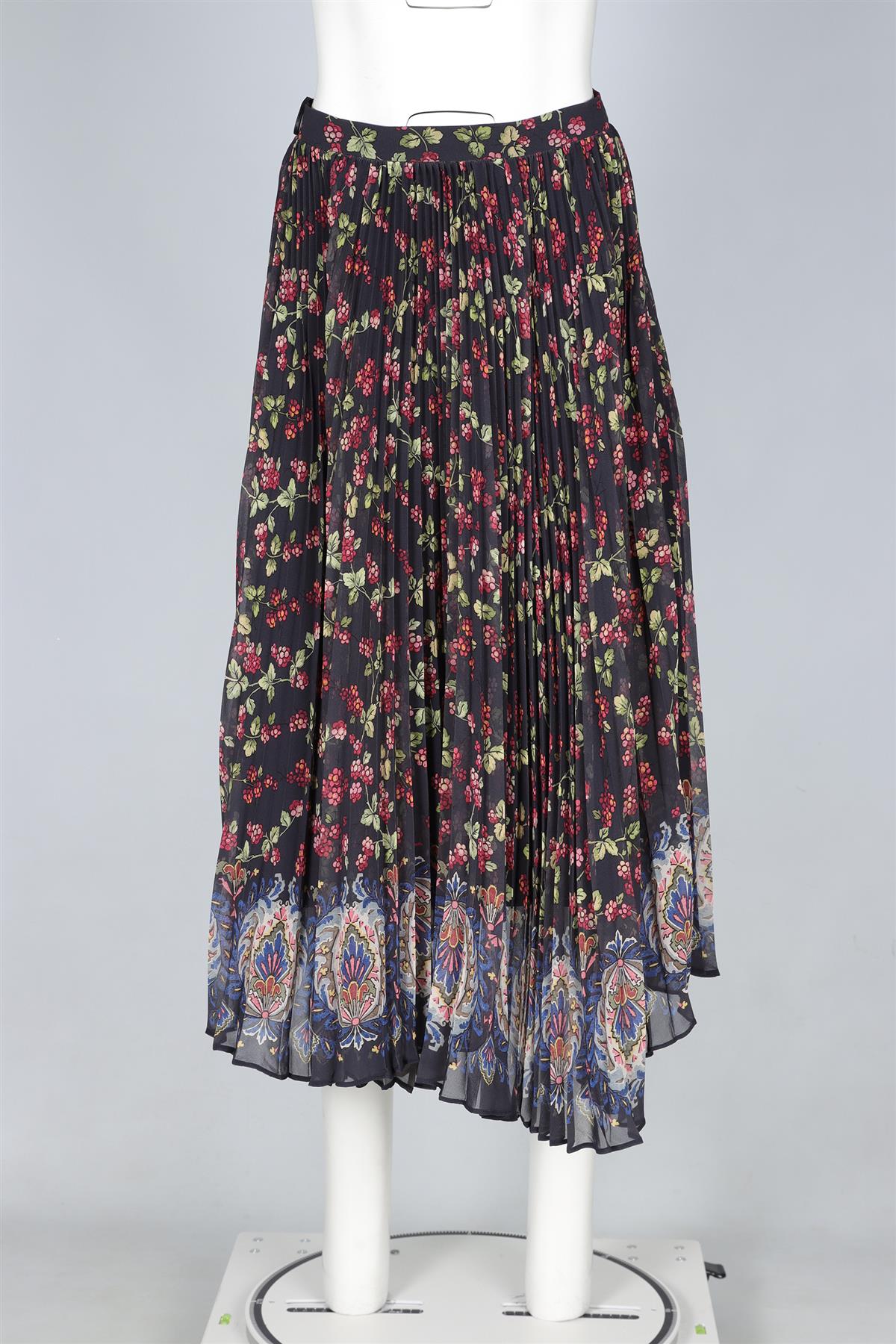 ETRO MULTI CHIFFON MIDI SKIRT IT 40 UK 8