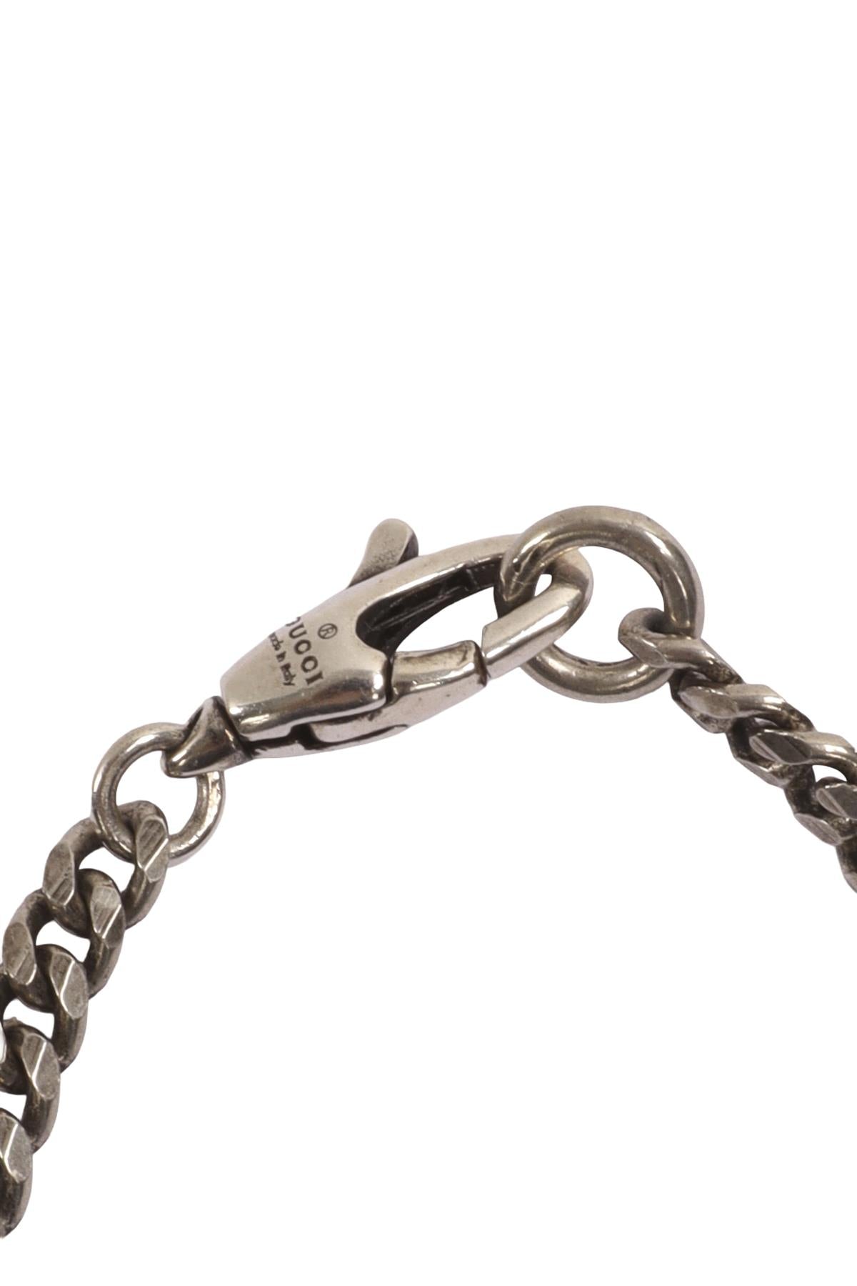 GUCCI SILVER GG STERLING SILVER CHAIN NECKLACE