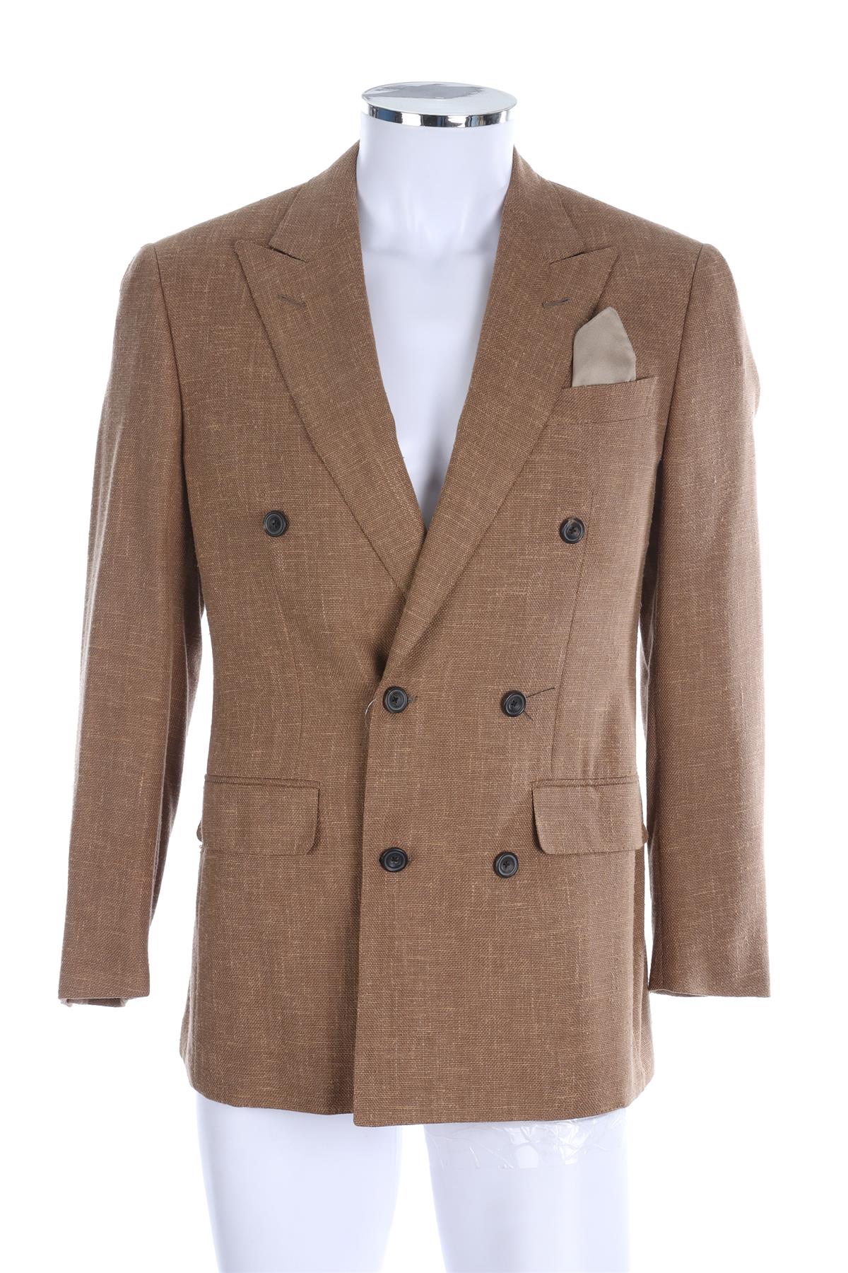 THOM SWEENEY BROWN MENS SILK BLAZER UK/US 36 FR 36 IT 46