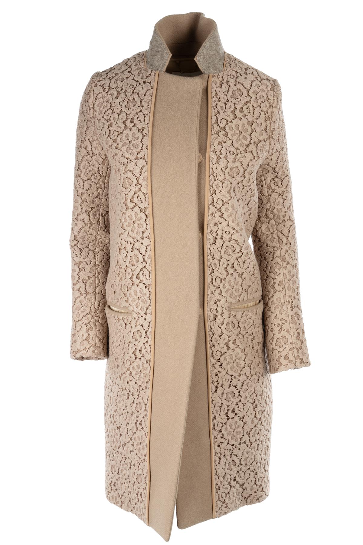 CHLOÉ PINK WOOL COAT FR 34 UK 6