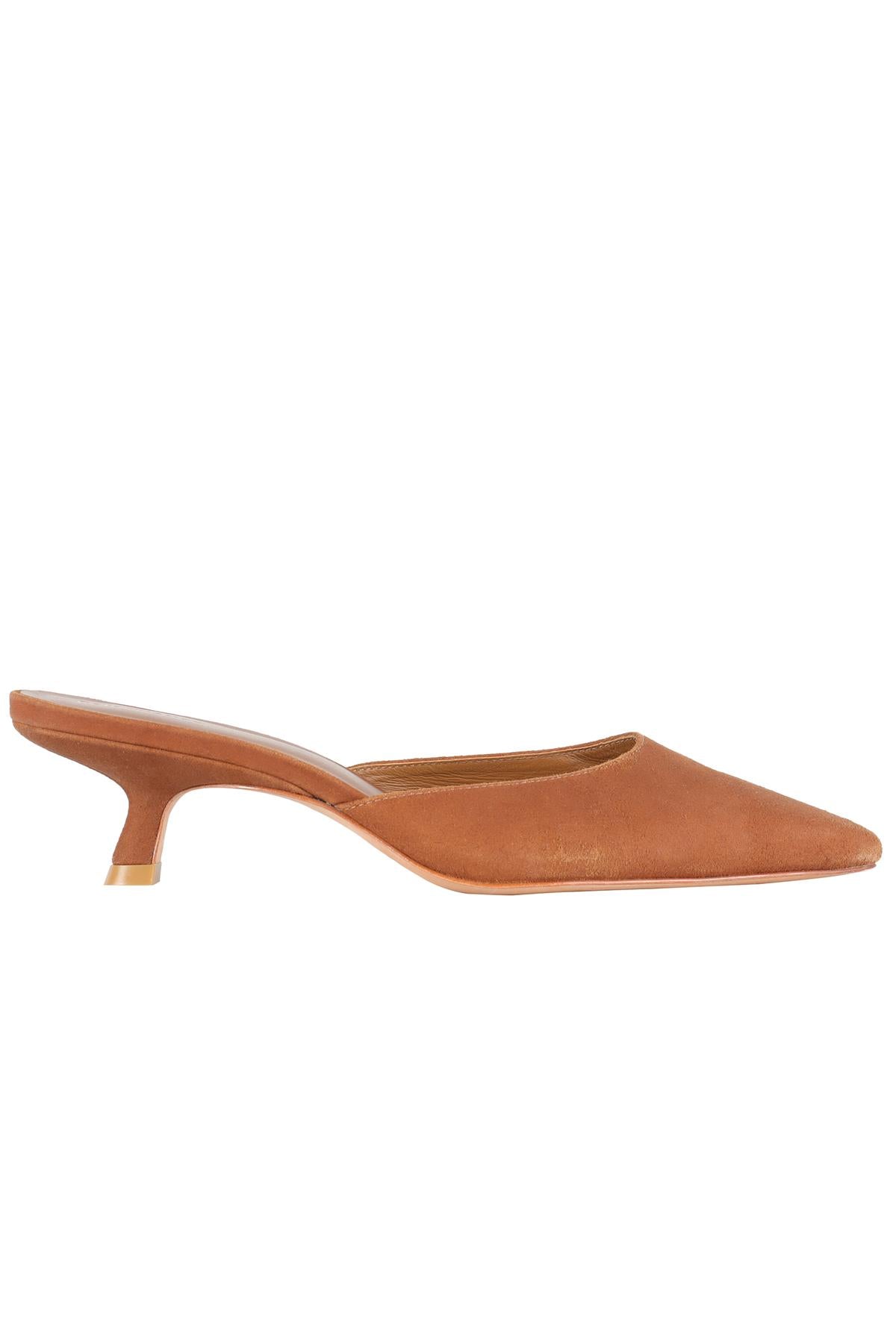 REFORMATION BROWN SUEDE MULES EU 37.5 UK 4.5 US 7.5