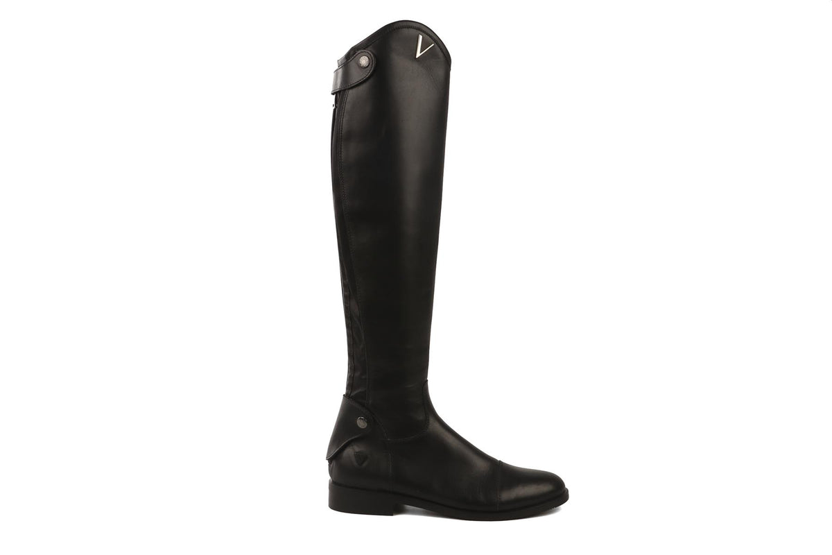VOGEL BLACK LEATHER RIDING BOOTS EU 38 UK 5 US 8
