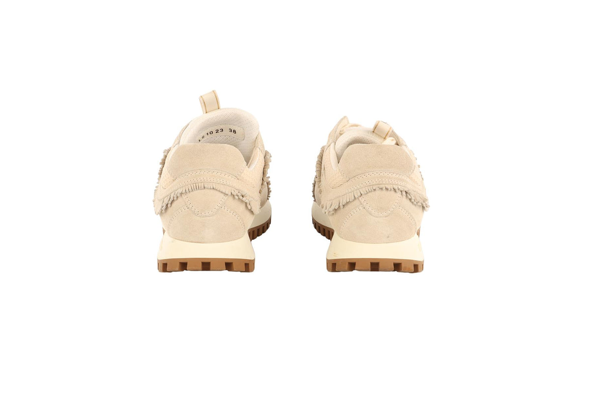 CHRISTIAN DIOR ECRU C'EST DIOR SUEDE SNEAKERS EU 38 UK 5