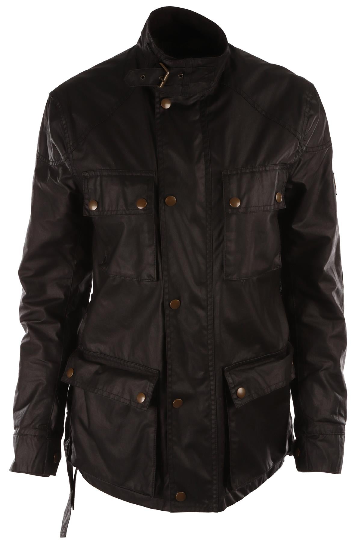 BLACK WAXED COTTON JACKET