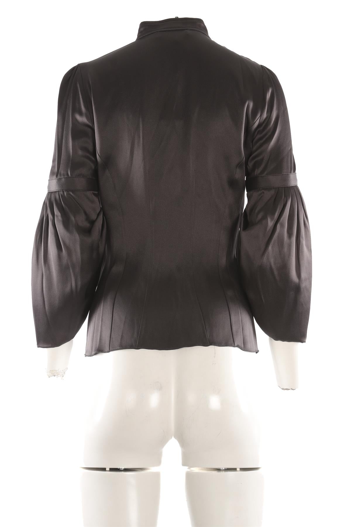 ANDREW GN GREY SATIN TOP FR 38 UK 10