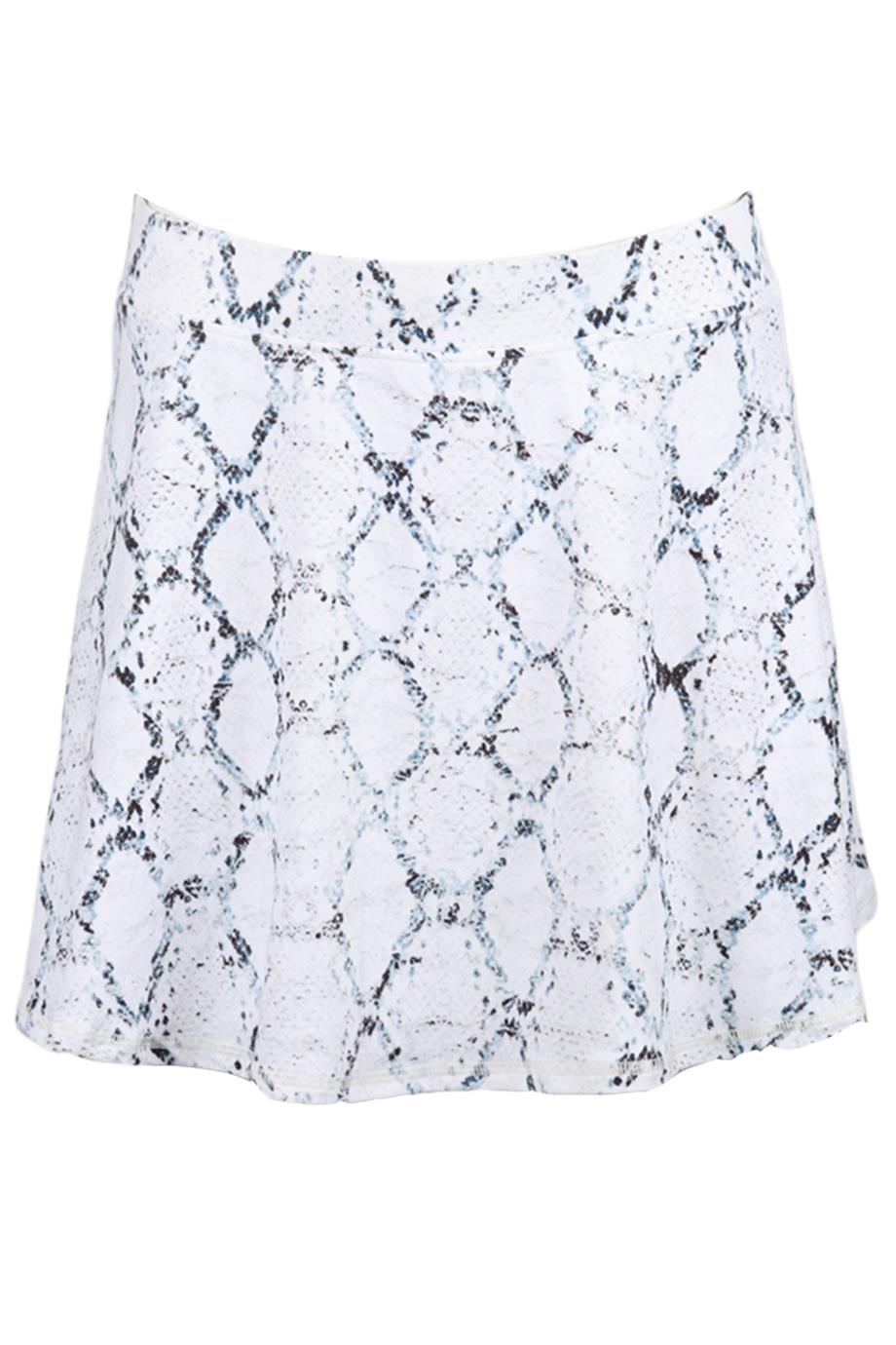 VARLEY PRINTED STRETCH JERSEY MINI SKIRT MEDIUM