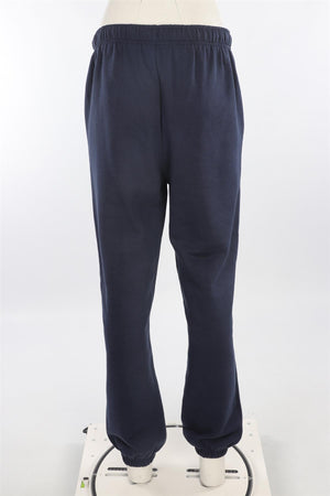 ALO YOGA NAVY COTTON TRACK PANTS MEDIUM