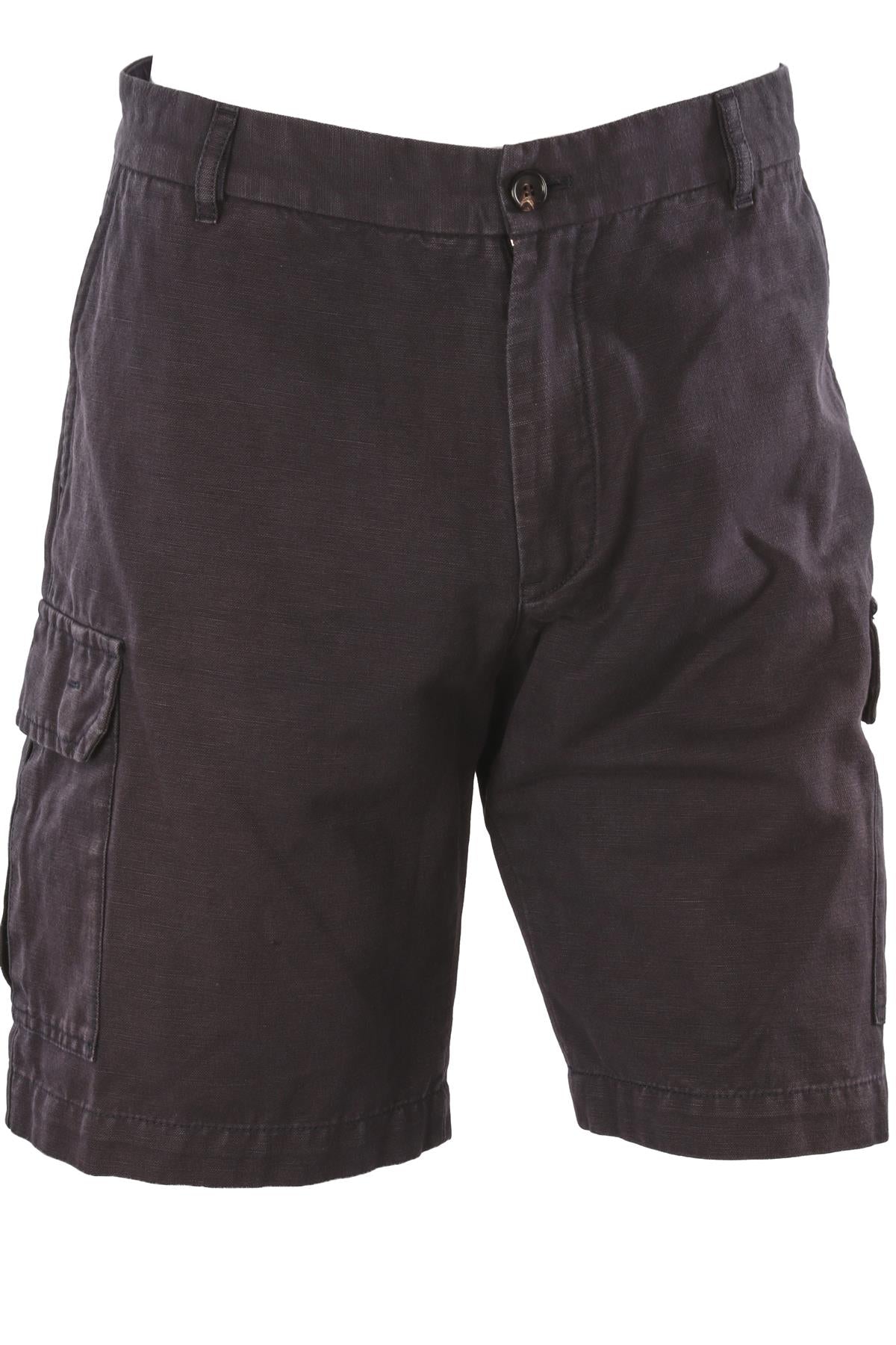 LORO PIANA NAVY MEN'S COTTON SHORTS IT 52 UK 36 FR 44