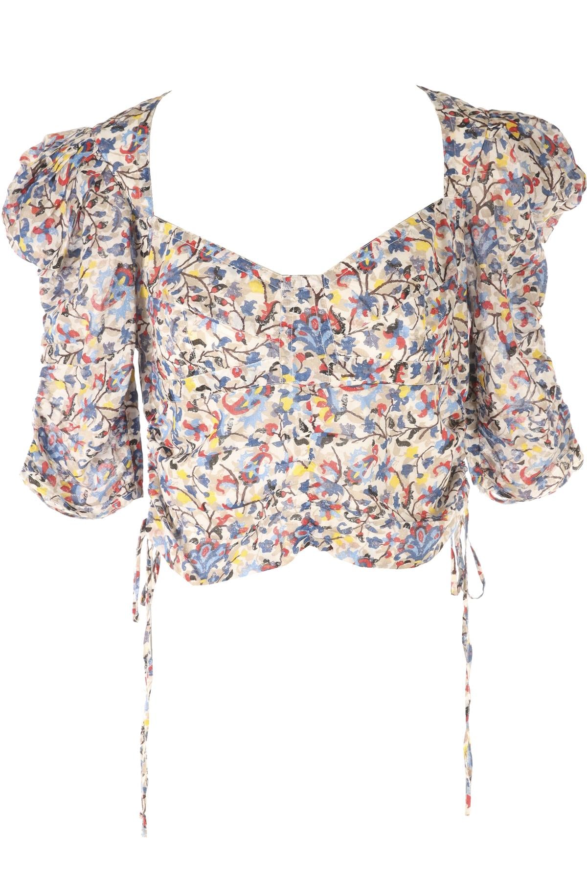 ISABEL MARANT ÉTOILE MULTI COTTON TOP FR 40 UK 12