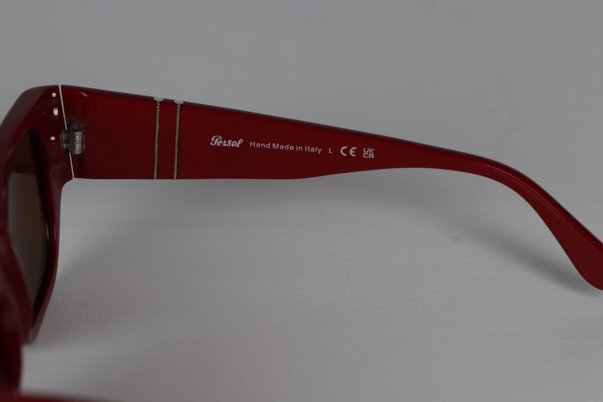 PERSOL SQUARE FRAME ACETATE SUNGLASSES