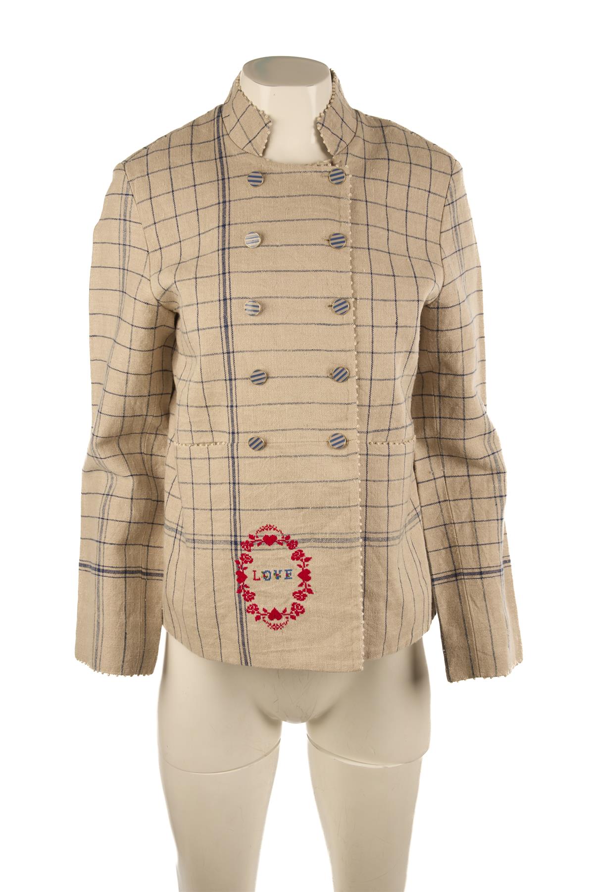 PÉRO BEIGE HEMP BLAZER SMALL