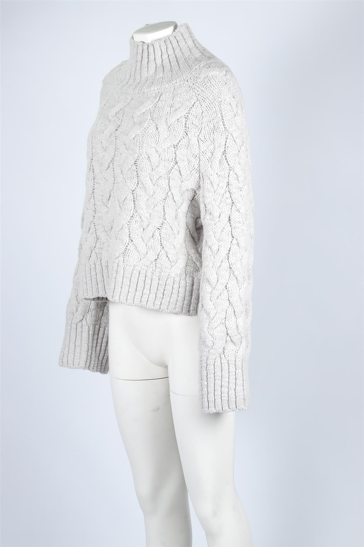 REFORMATION GREY WOOL SWEATER LARGE