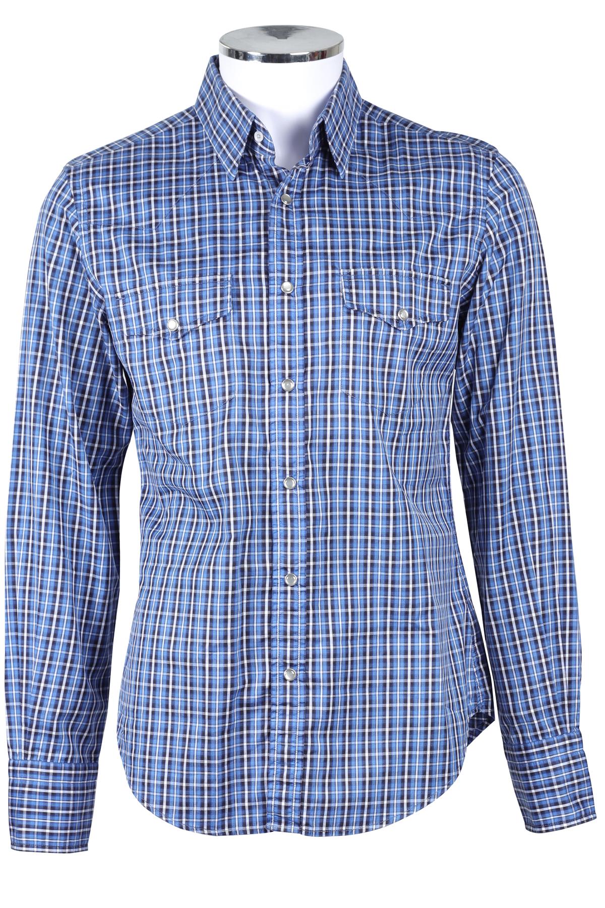 TOM FORD BLUE MEN'S COTTON SHIRT UK/US CHEST 40