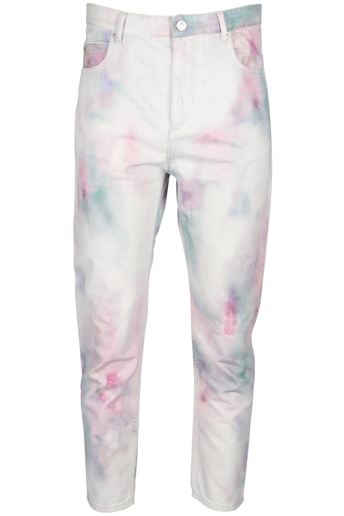 ISABEL MARANT MULTI HIGH RISE TAPERED JEANS FR 38 UK 10