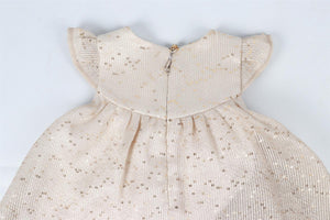 CHRISTIAN DIOR GOLD BABY GIRLS COTTON DRESS 6 MONTHS