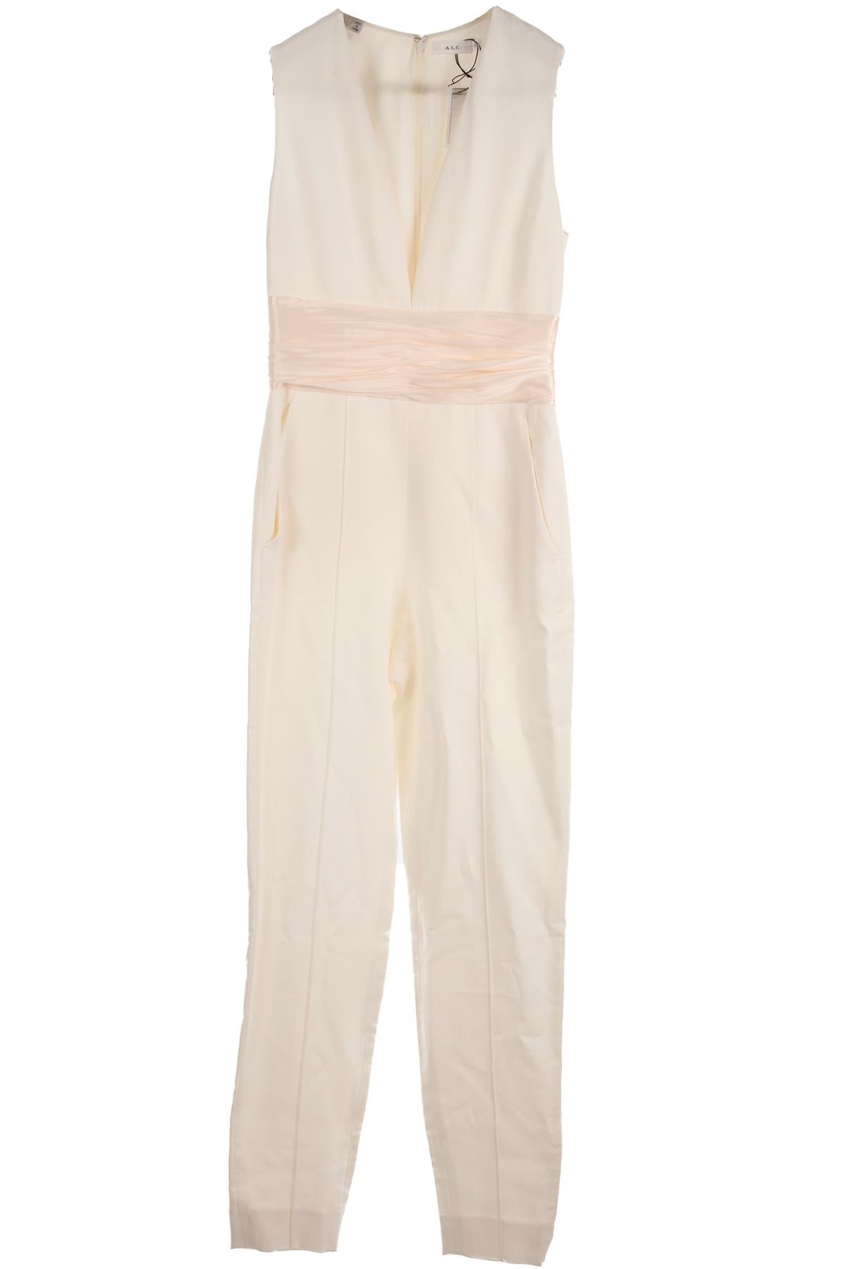 A.L.C. White Crepe Jumpsuit US 2 UK 6