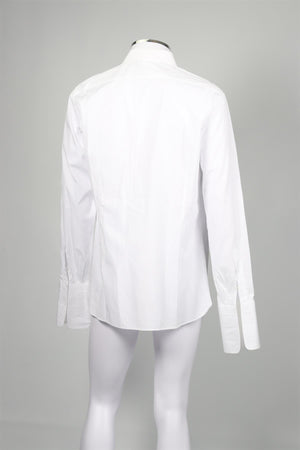 TOM FORD WHITE MEN'S COTTON TUXEDO SHIRT EU 42 UK/US CHEST 44