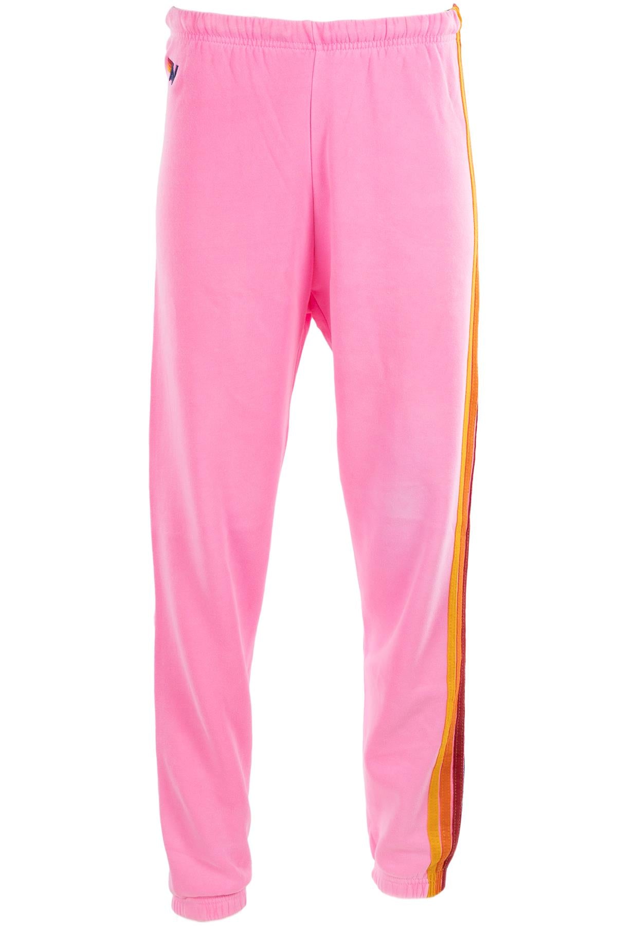 AVIATOR NATION PINK COTTON TRACK PANTS XSMALL