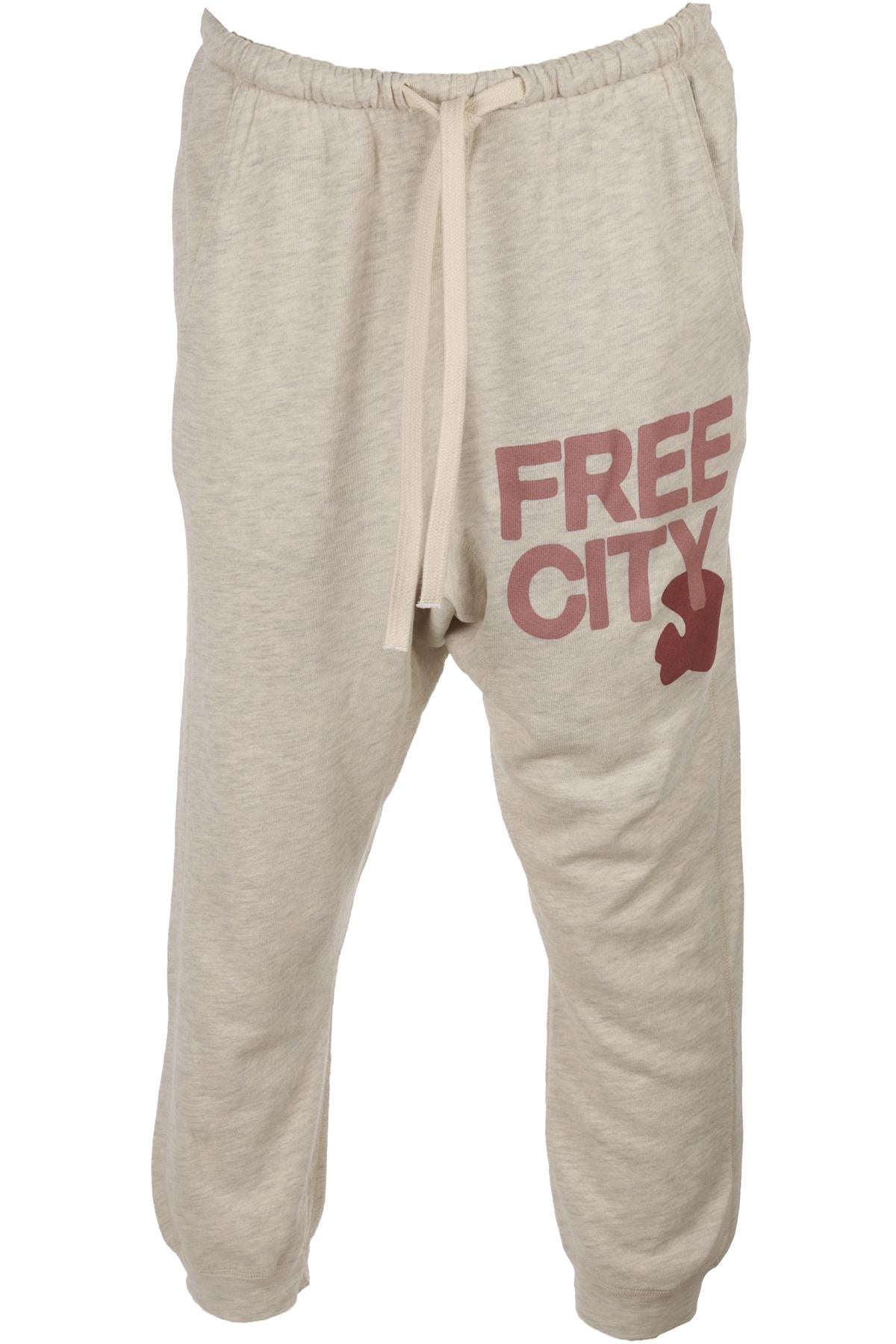 FREE CITY GREY COTTON TRACK PANTS XSMALL