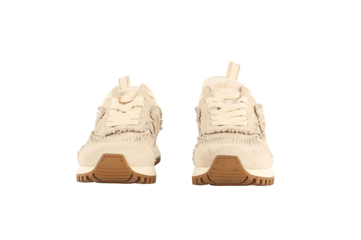 CHRISTIAN DIOR ECRU C'EST DIOR SUEDE SNEAKERS EU 38 UK 5