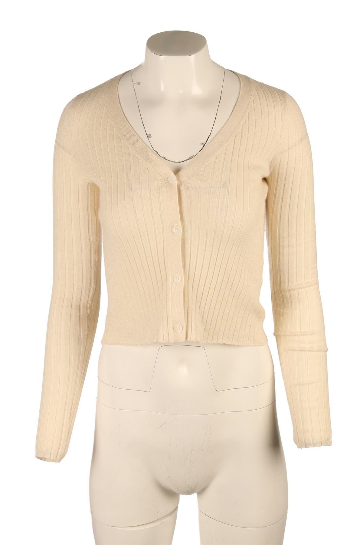 SABLYN CREAM CASHMERE CARDIGAN XSMALL