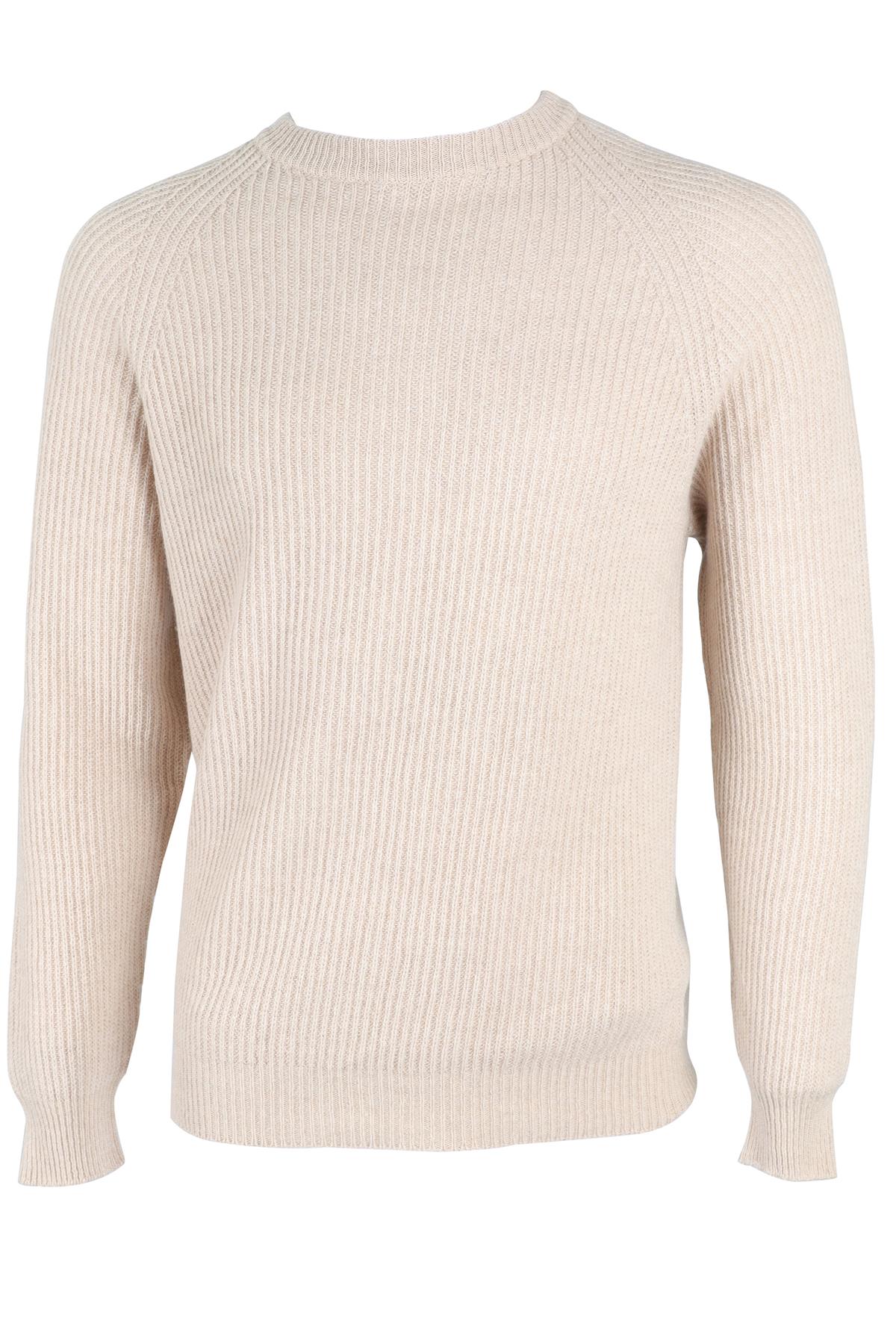 THOM SWEENEY BEIGE MEN'S CASHMERE SWEATER MEDIUM