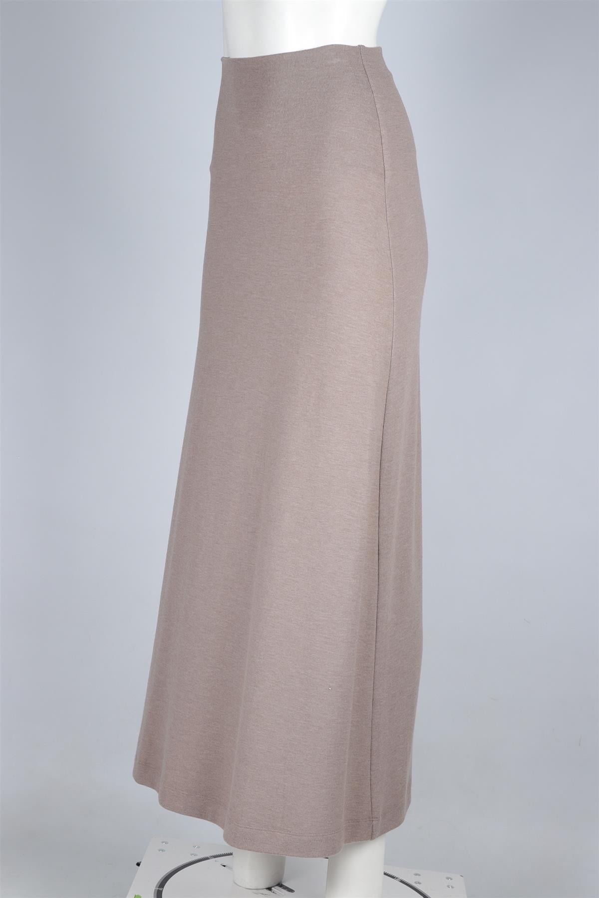 LESET TAUPE JERSEY MAXI SKIRT XSMALL