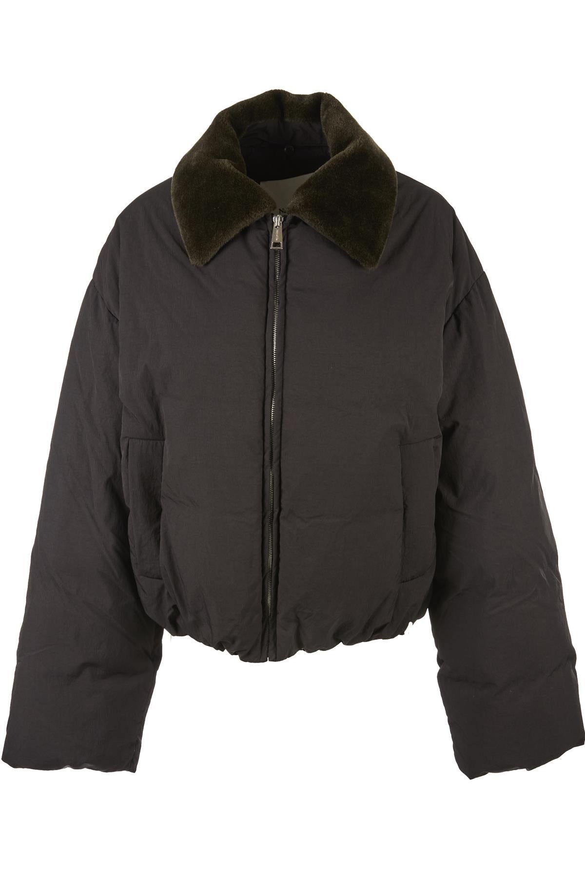NANUSHKA BLACK ZACHARIE PADDED DOWN JACKET SMALL