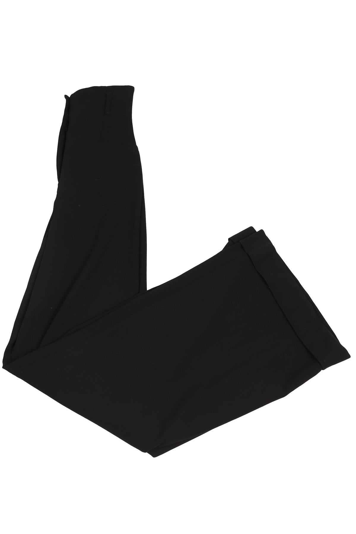 RACIL BLACK WOOL WIDE LEG PANTS FR 34 UK 6