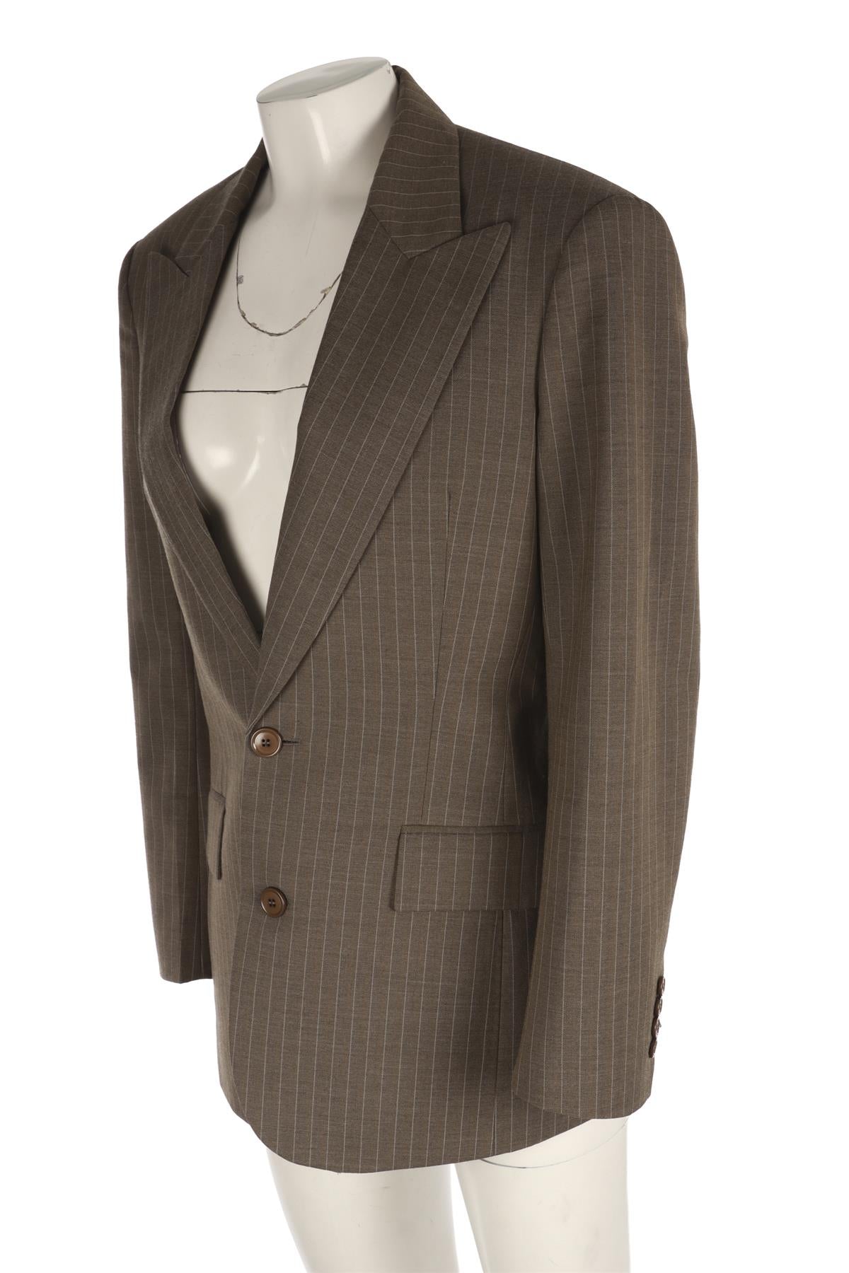 PHOEBE PHILO GREEN WOOL BLAZER FR 38 UK 10
