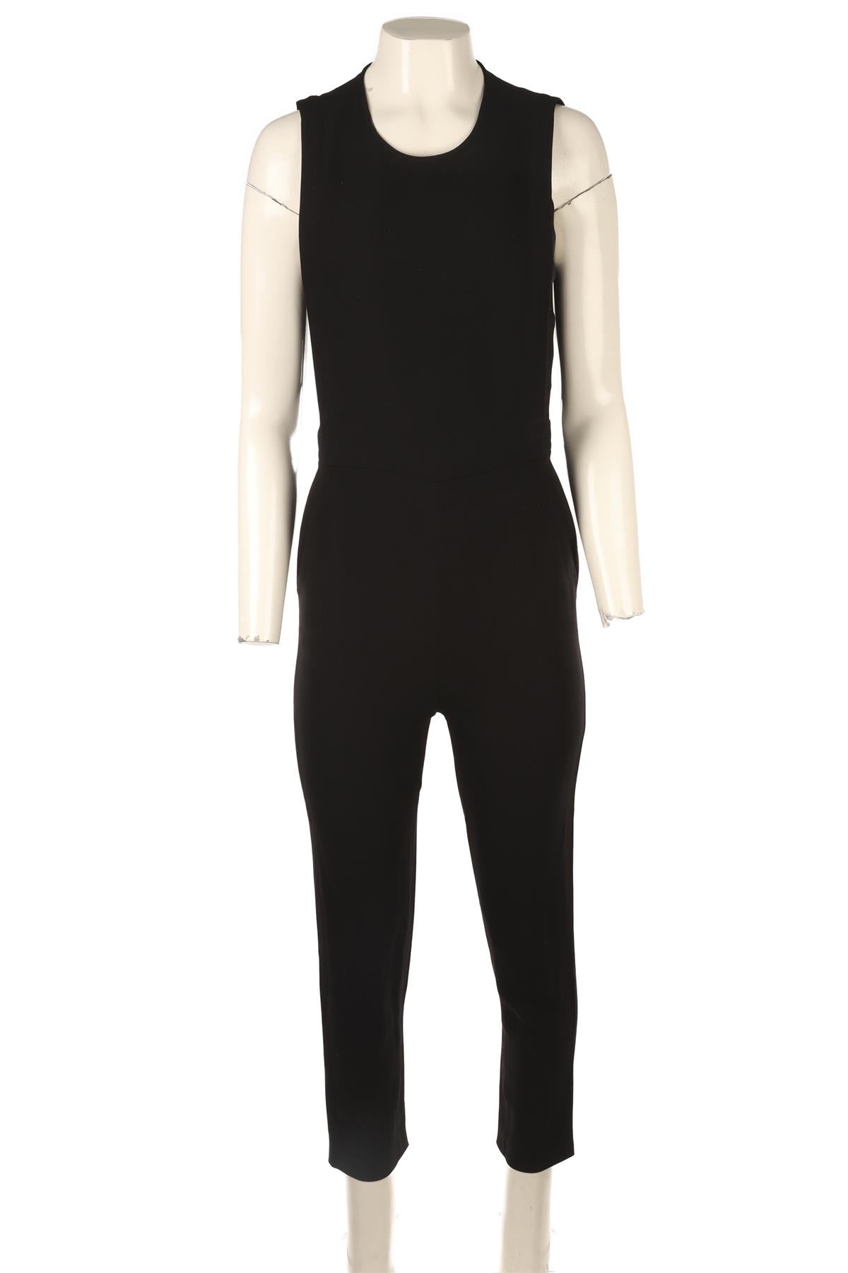 THEORY BLACK CREPE JUMPSUIT US 2 UK 6