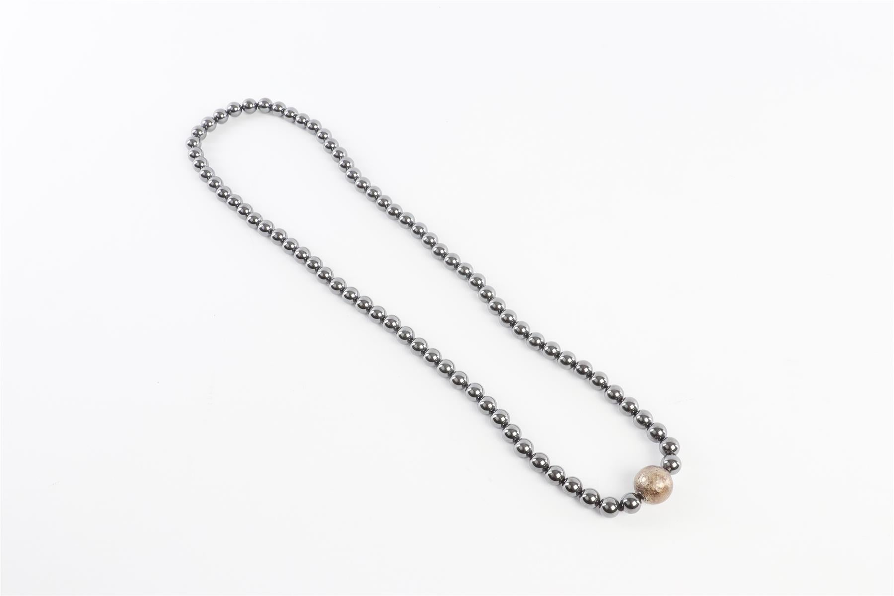 TIFFANY & CO. + PALOMA PICASSO GREY HEMATITE NECKLACE