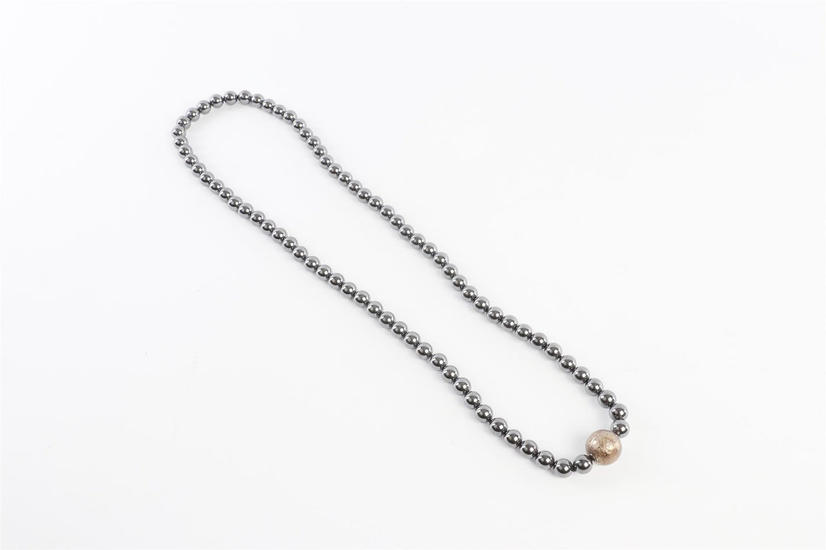 TIFFANY & CO. + PALOMA PICASSO GREY HEMATITE NECKLACE