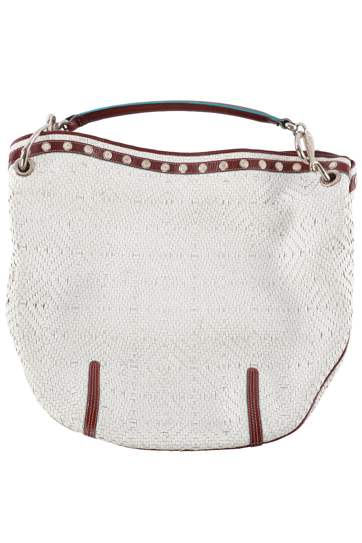 LOEWE WHITE LEATHER SHOULDER BAG