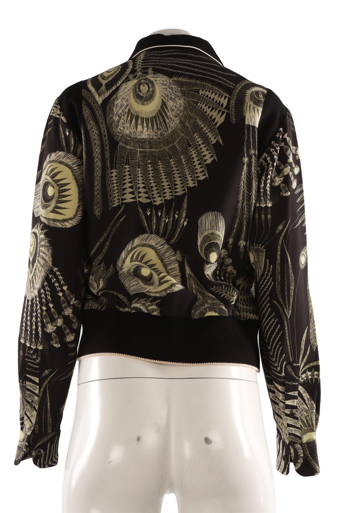 BLACK CREPE SHIRT