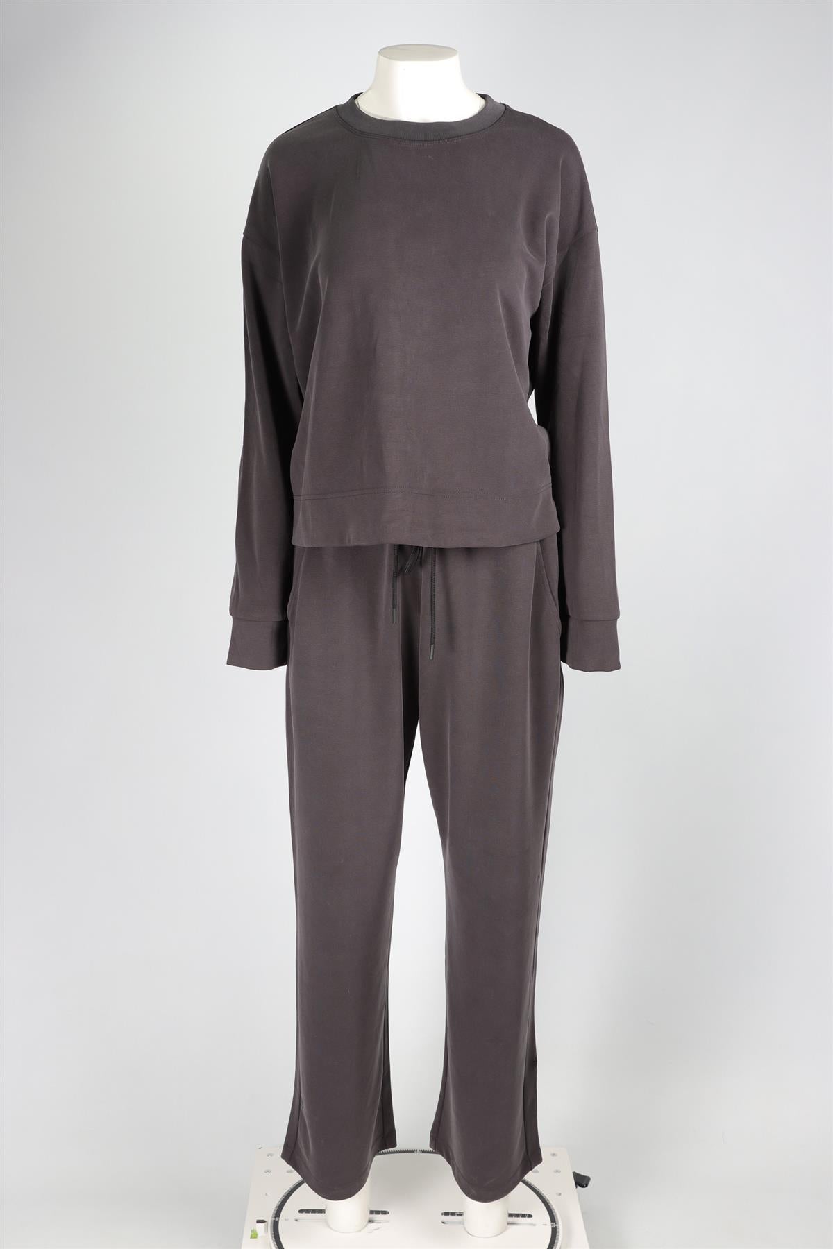 ATHLETA GREY MODAL SWEATSHIRT AND PANTS SET LARGE