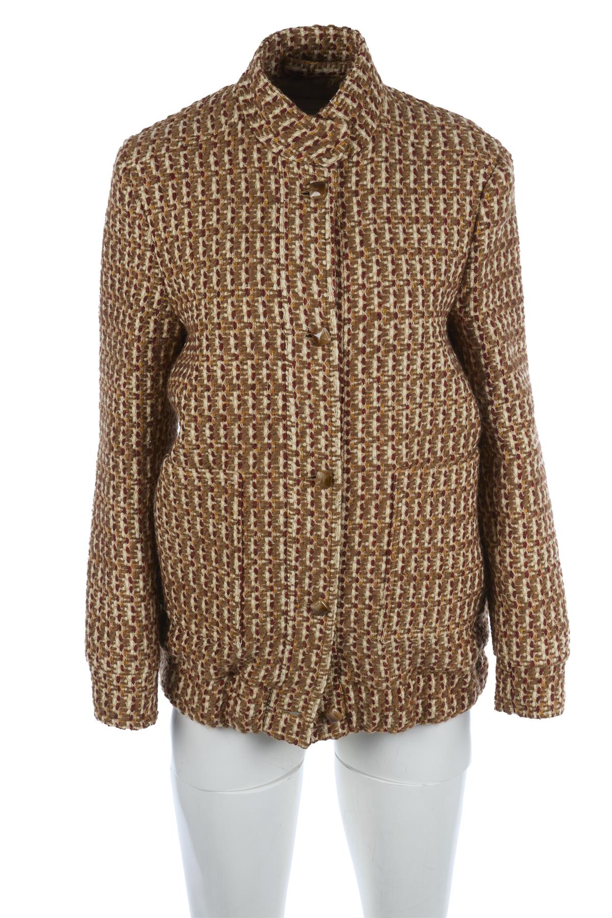 GIULIVA HERITAGE BROWN WOOL JACKET IT 40 UK 8