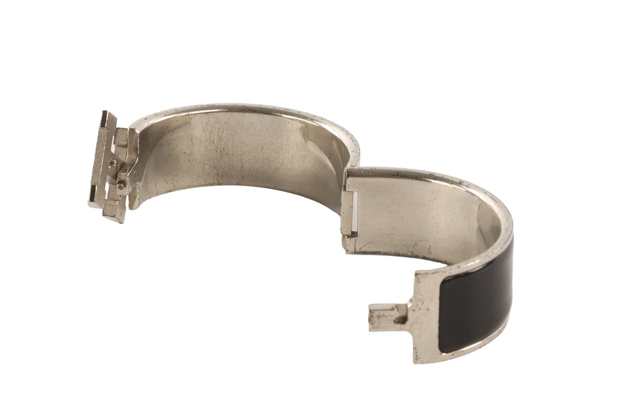 HERMÈS BLACK CLIC CLAC H BRACELET