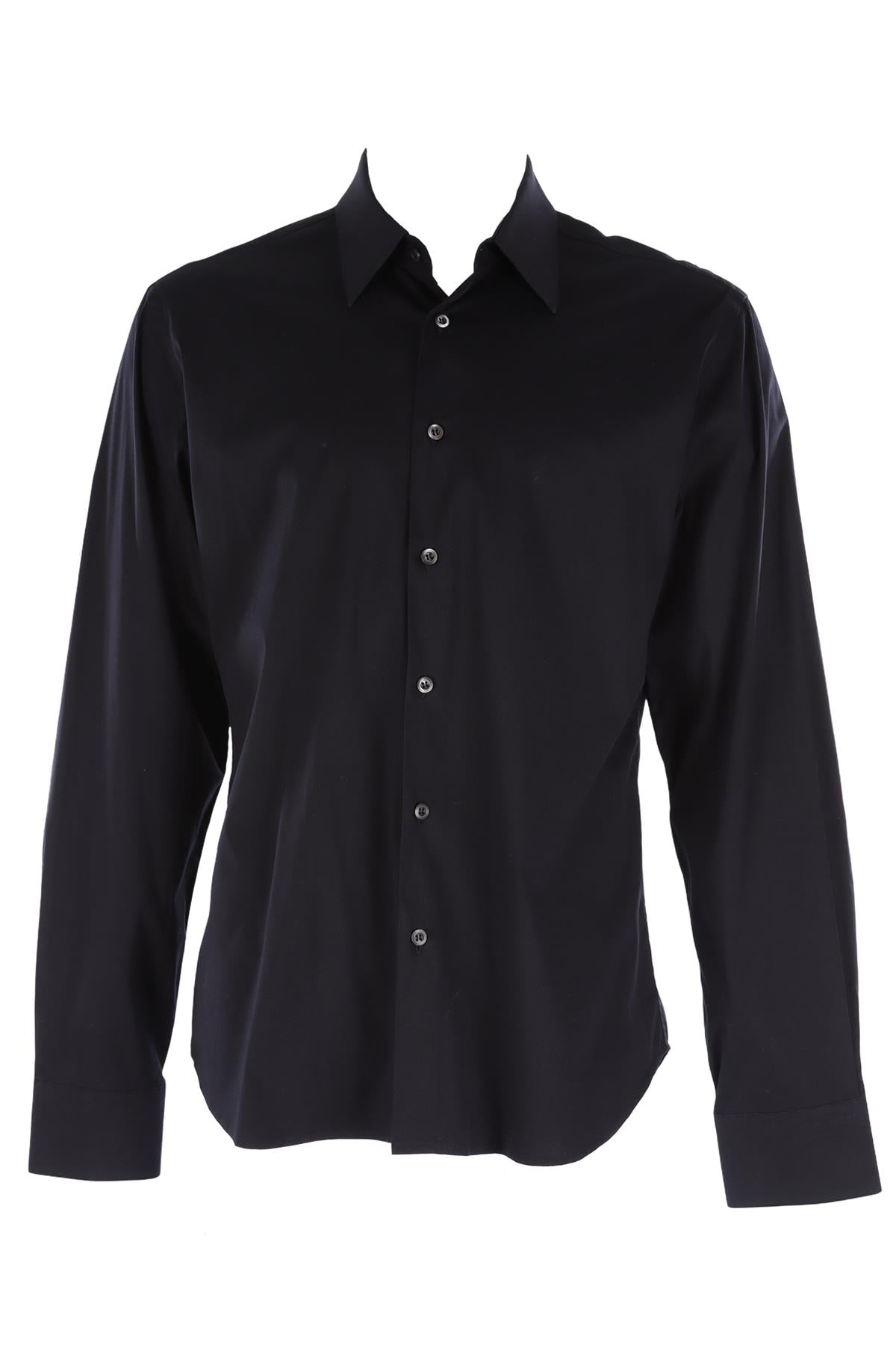 PRADA NAVY MEN'S COTTON SHIRT IT 41