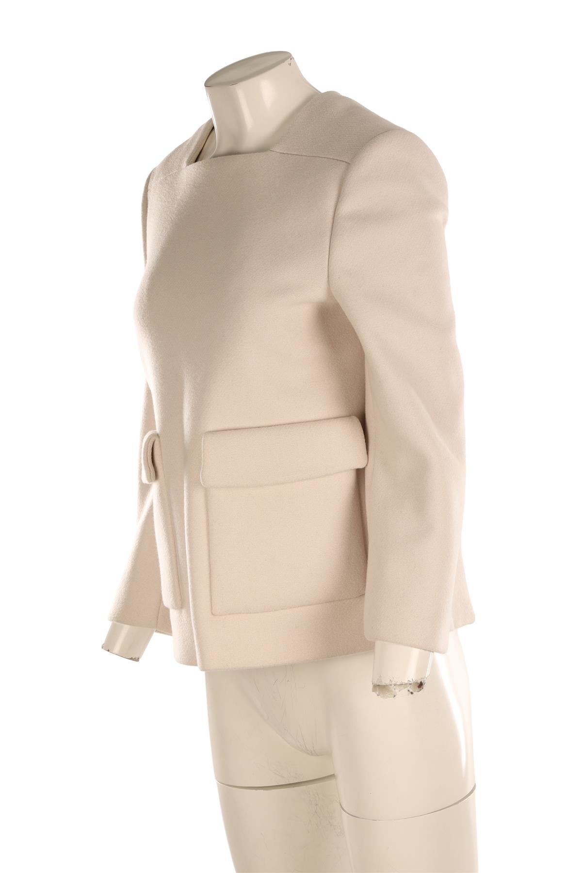 STELLA MCCARTNEY ECRU WOOL TOP IT 42 UK 10