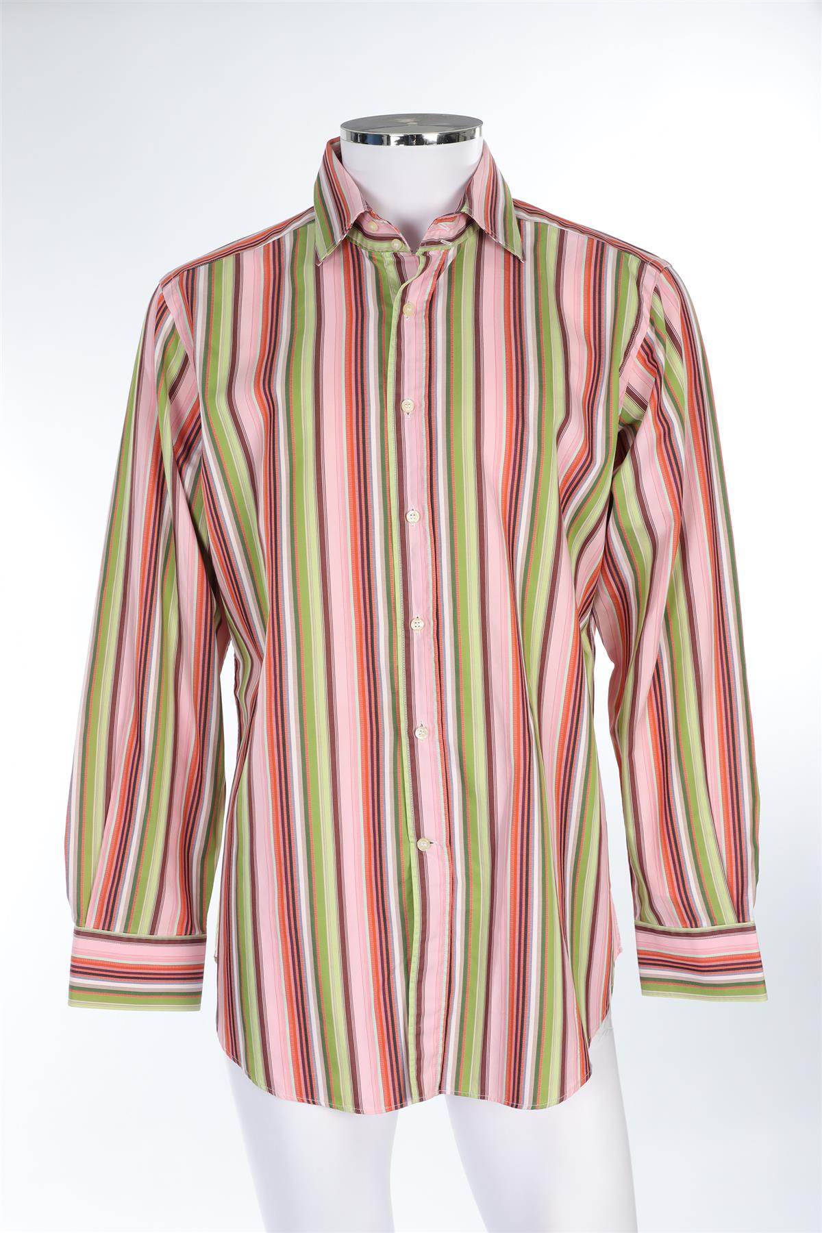 ETRO MULTI MEN'S COTTON SHIRT UK/US 42