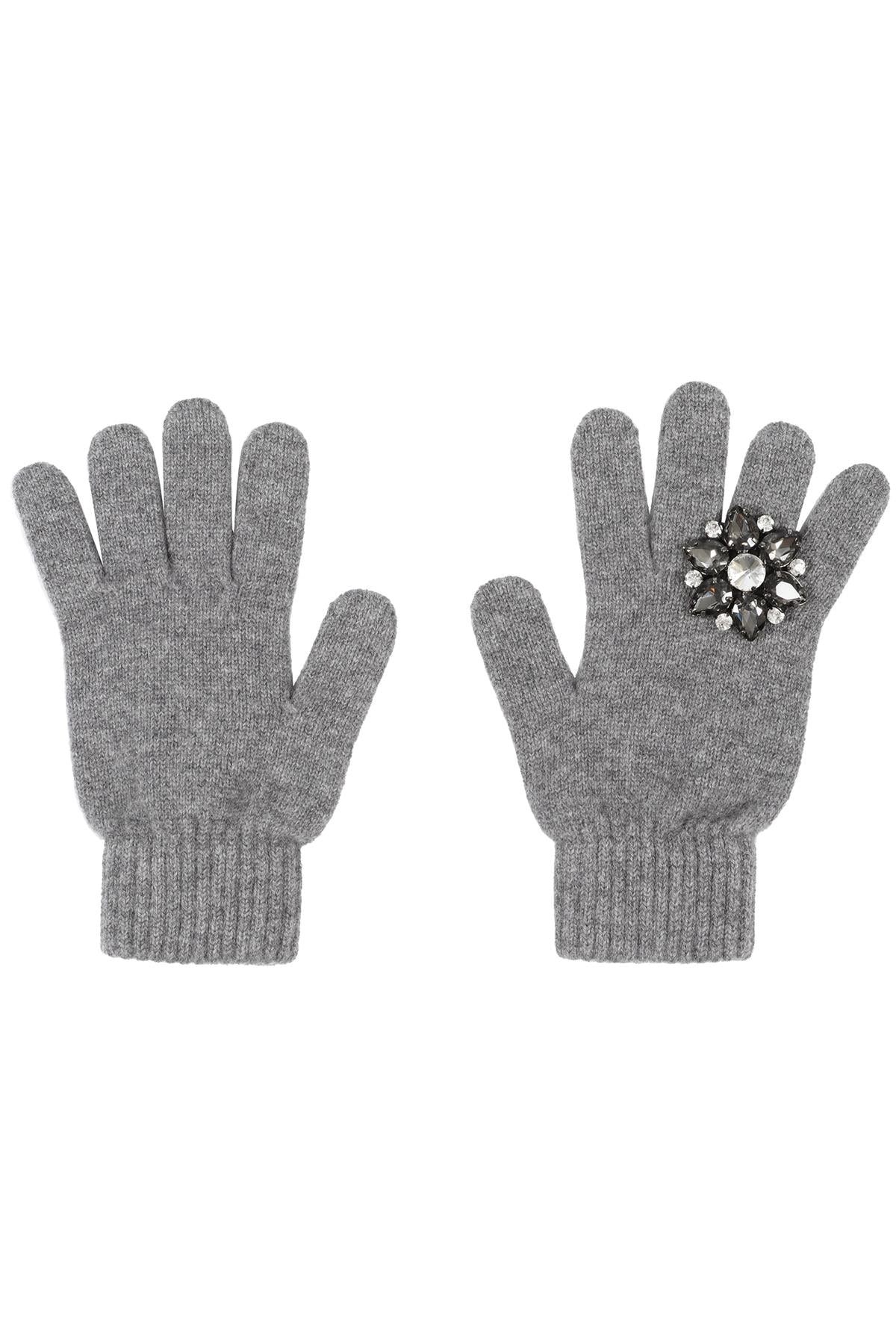 THAT'S A HAT GREY CASHMERE BLEND GLOVES XLARGE