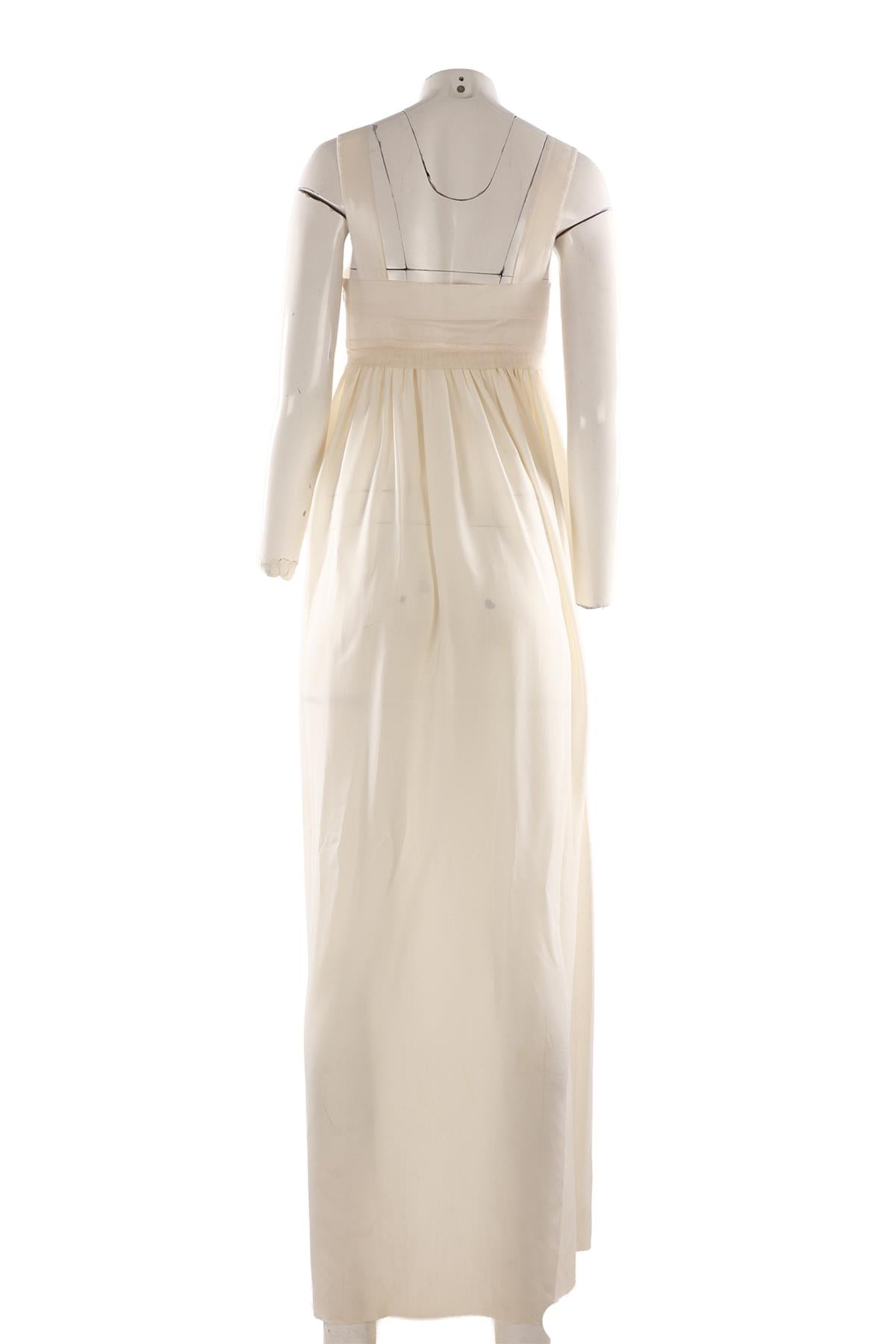 CREAM 2007 SILK MAXI DRESS