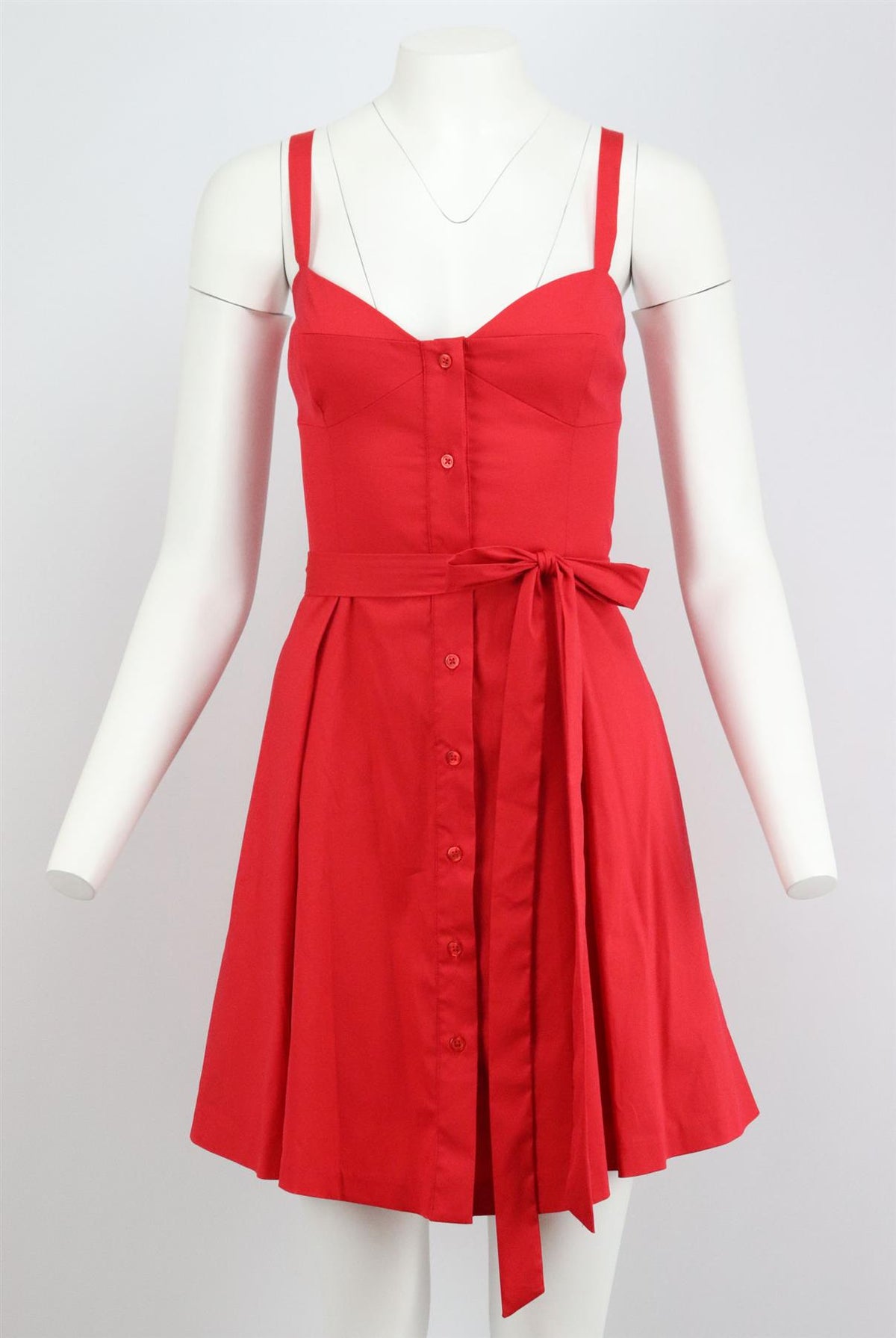 MILLY BELTED COTTON BLEND MINI DRESS US 10 UK 14