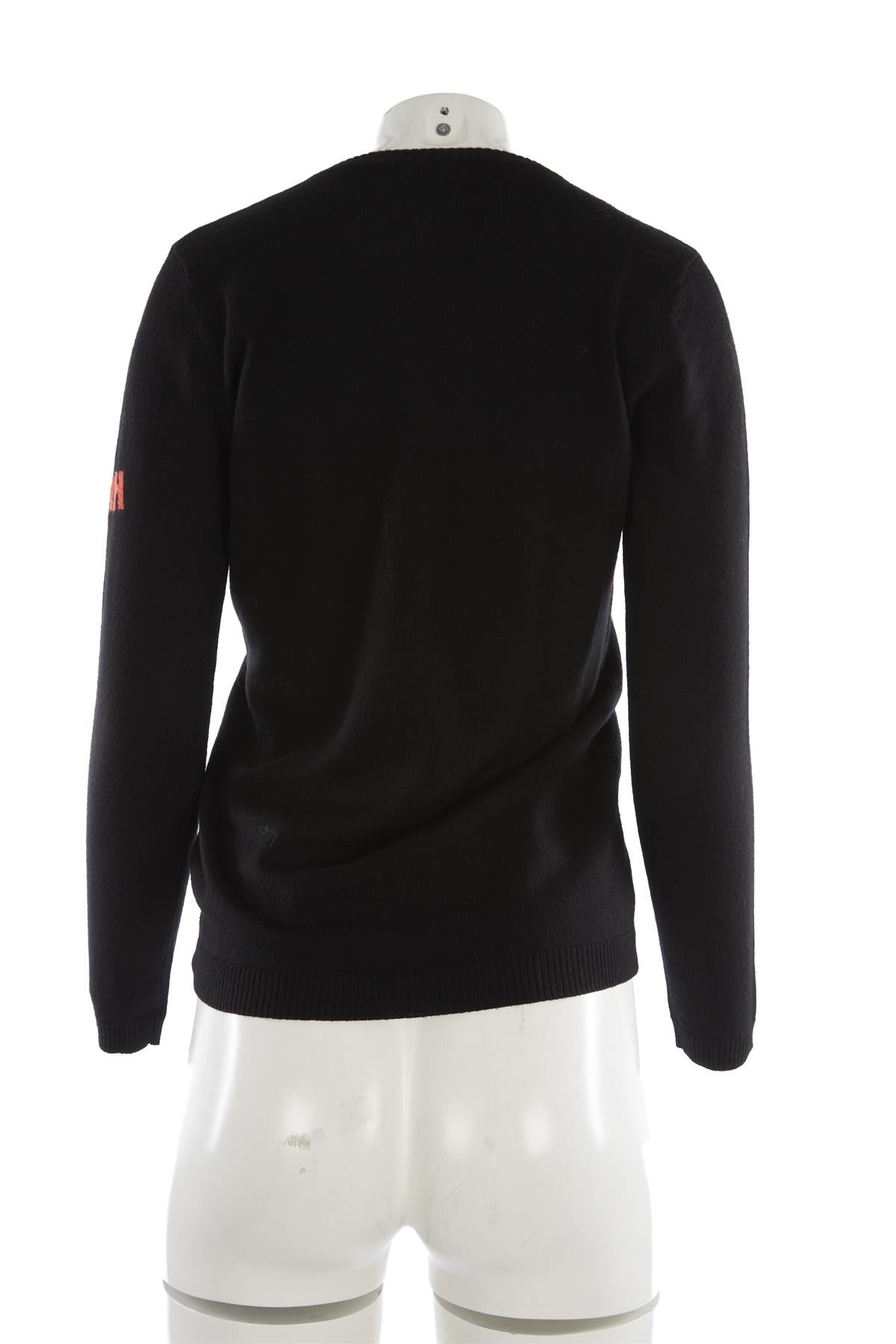 BELLA FREUD BLACK WOOL SWEATER SMALL
